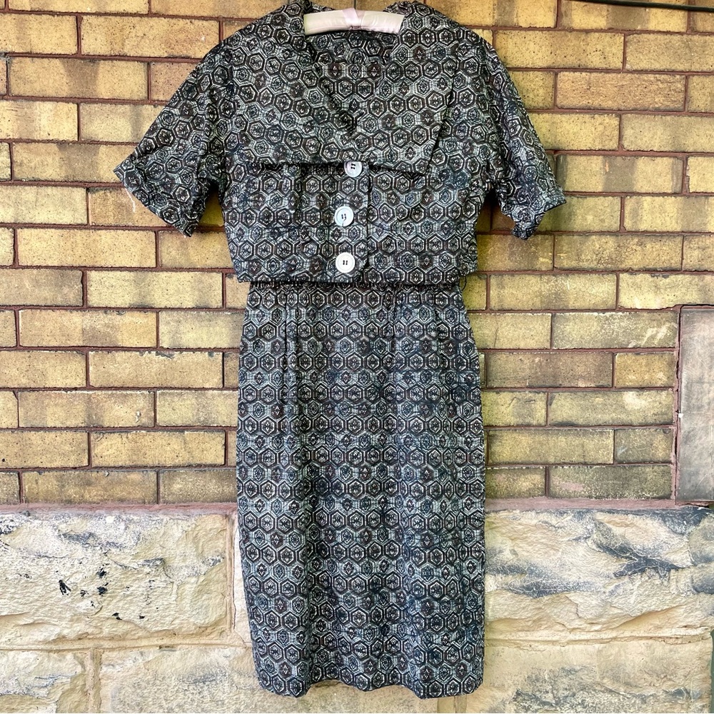 Vintage Two-piece Jacket and Dress Set